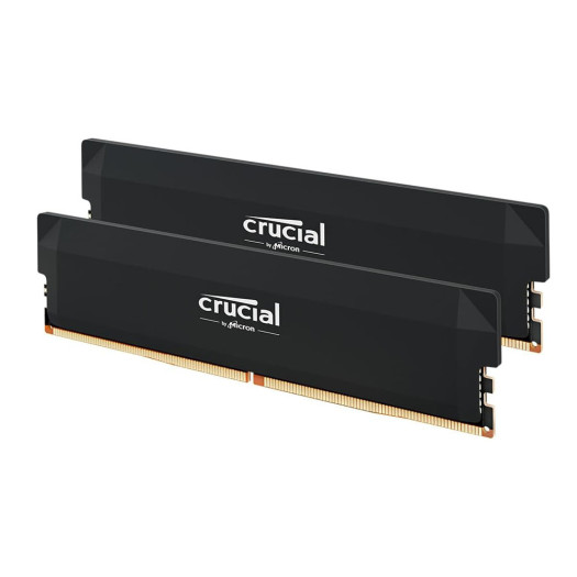 Crucial Pro DDR5 RAM 32GB Kit (2x16GB) 6400MHz CL38, Overclocking Desktop Gaming Memory, Intel XMP 3.0 & AMD Expo Compatible – Black CP2K16G64C38U5B